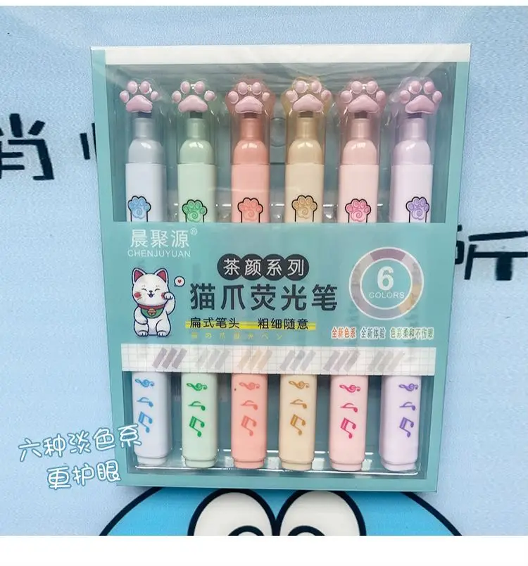 

Маркеры с кошачьими крапанами на одной головке, 6 шт./кор.