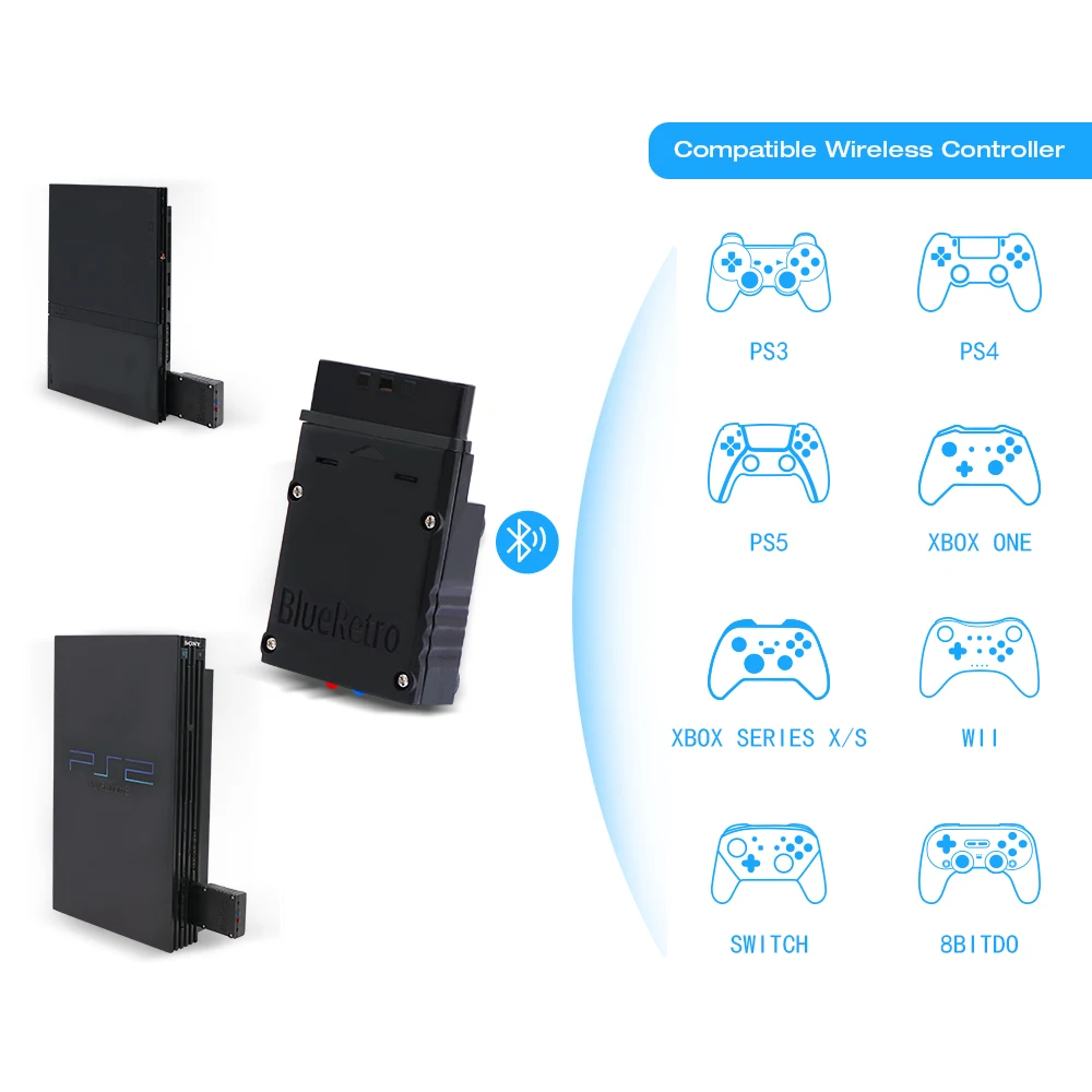 Многопользовательский Bluetooth-Контроллер Blueretro для игровых консолей ps2/ps1 |