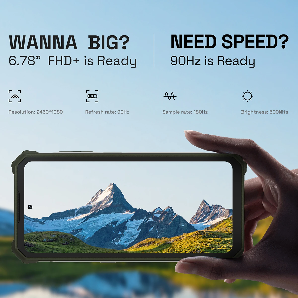 Прочный смартфон IIIF150 R2022 8 ГБ + 256 6 78 дюйма FHD 90 Гц IP68 водонепроницаемый 64 мп 20 МП
