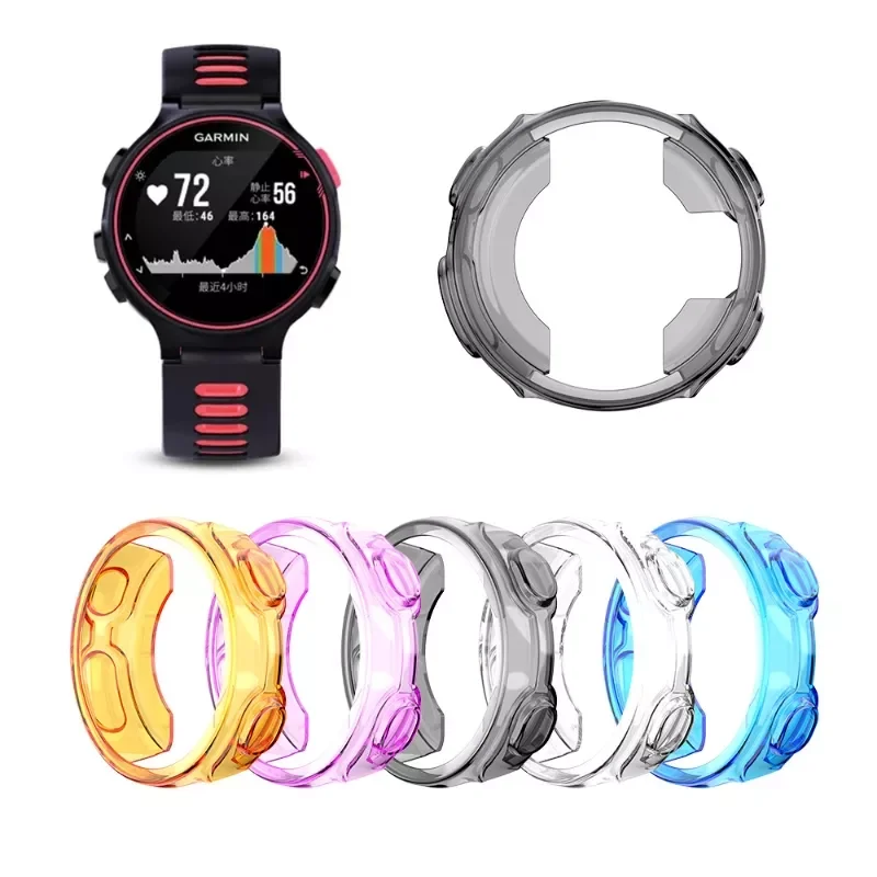 

Smart Watch Case Waterproof Protector Cover Light-weight TPU Shockproof Protective Shell for Garmin-Forerunner 235/735XT