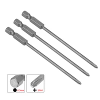 uxcell 3 pcs ph1 14 inch hex shank magnetic phillips screwdriver bits 3 94 inch length s2 power tool hand tools