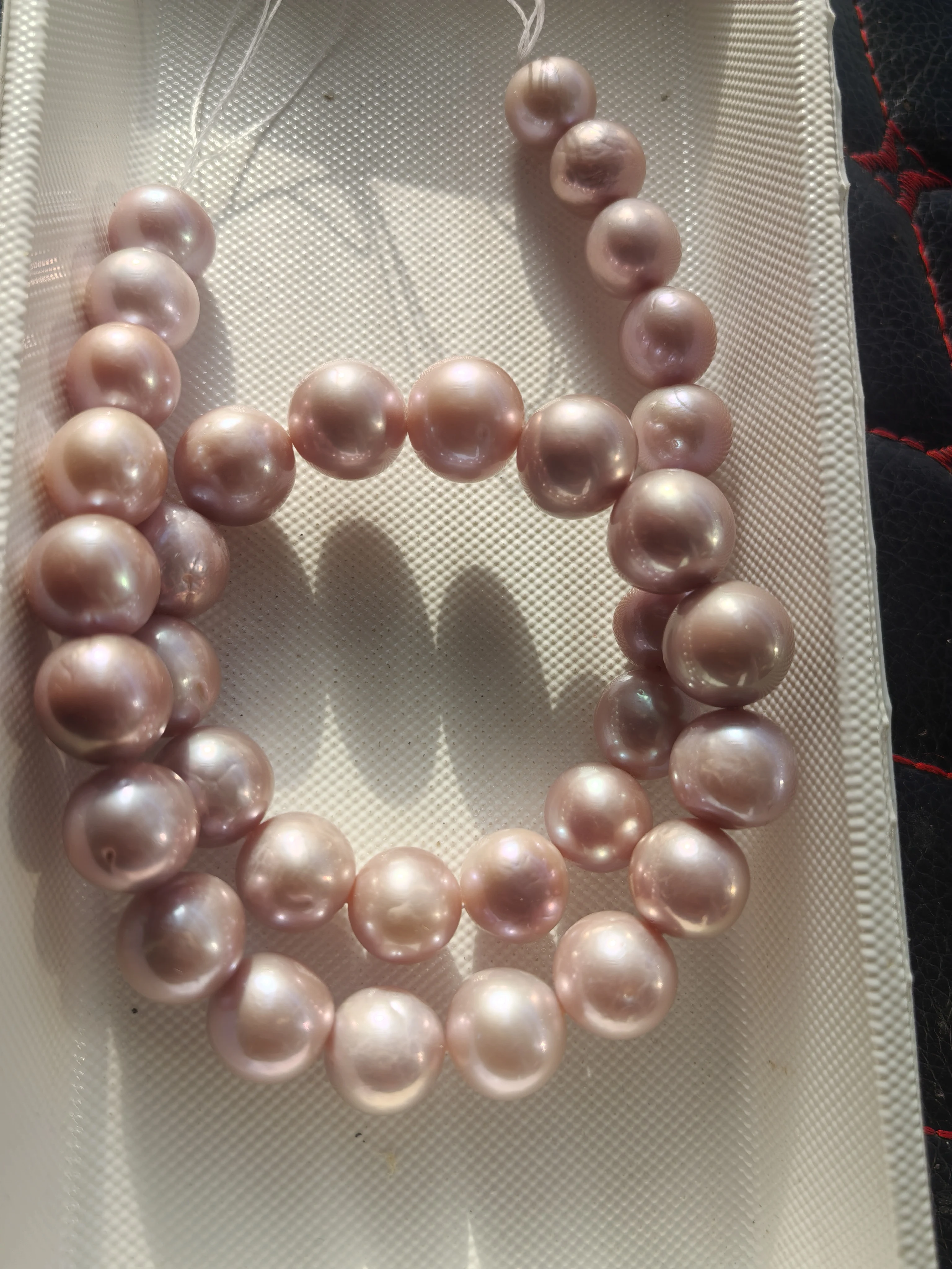 Топ AAAA SOUTH SEA Perfect Round 10-12 9 мм фиолетовое жемчужное ожерелье 18 дюймов с серебряной