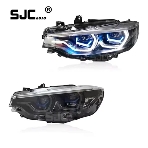 Автомобильные фары SJC для BMW F32 M4, светодиодные фары 2013-2019, 4 серии 425i F82 M3, фары Drl, линзы проектора, автомобильные аксессуары