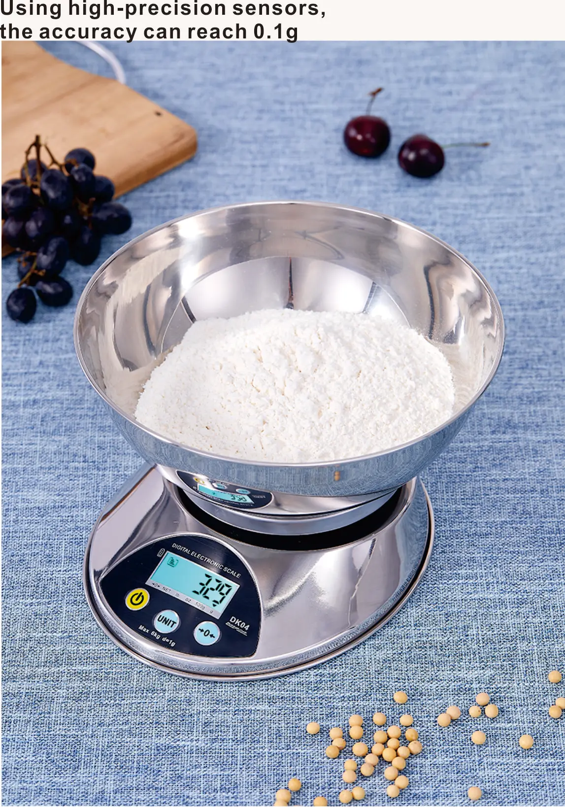 Цифровые кухонные весы из нержавеющей стали DK04 1 кг 0 г 3 5 6 пищевые цифровые в