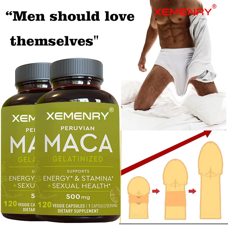 

Organic Maca Root Capsules - Supports Reproductive Health & Boosts Energy, Helps Balance Menopausal Mood