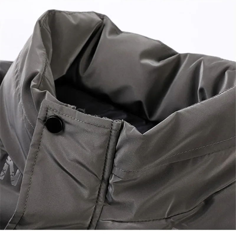 골프웨어 Куртки для гольфа Жилет мужчин Куртка на молнии утином пуху Толстые