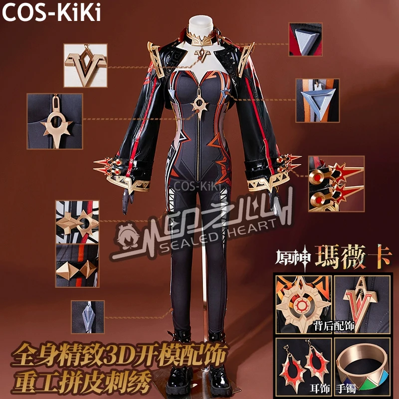 COS-KiKi Genshin Impact Mavuika Pyro Archon игровой костюм комбинезоны униформа косплей Хэллоуин