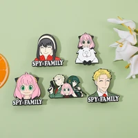 anime spy x family brooches pins cosplay cartoon twilight yor forger anya forger enamel metal badges otaku jewelry accessories