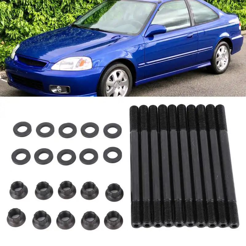 

Bolts Cylinder Head Stud Kit Bolts Nuts ARP 208-4305 for Honda Civic 1996-2000 D16Y7 D16Y8 Auto Accessories