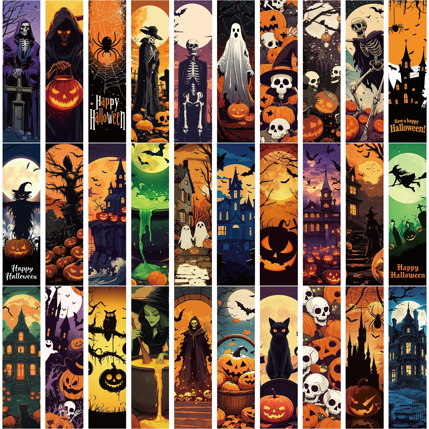 

Закладки для книг на Хэллоуин