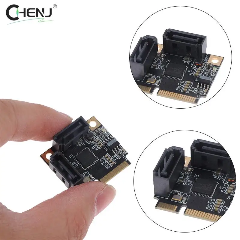 High Quality ASM1061 Mini PCIE To SATA3.0 Add On Cards Expansion Cards Adapter Converter Controller SATA Multiplier