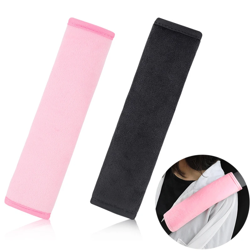 

Car Seat Belt Cover Soft Hairy Safty Belt Seatbelt Shoulder Pad Protection For Kids Children Pink Auto Interior Accessories New