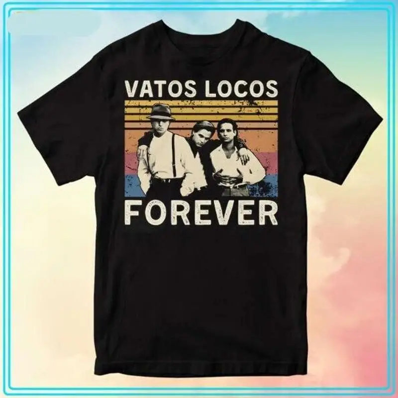 Фото Винтажная футболка Vatos Locos Forever, идеально подходящая для друзей на любой случай №1