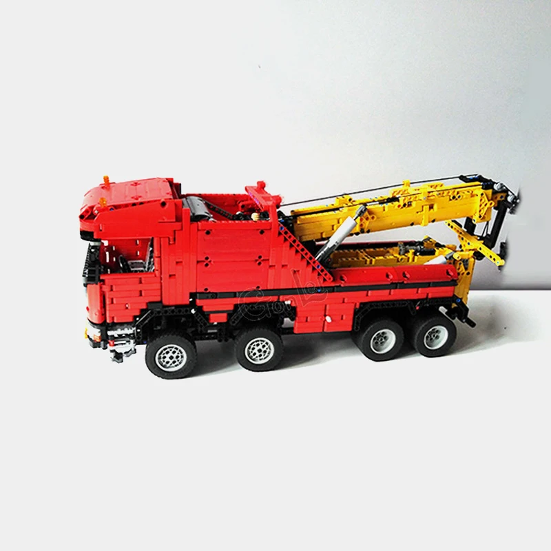 

High-Tech Scanias 8x8 Extreme Tow Truck Remote Control Power Electric Function for MOC-0583 Building Block Bricks DIY Toys Gifts