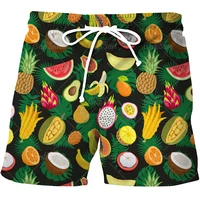 mens 3d fruit printed swimming shorts hawaiian beach shorts quick drying leisure vacation summer 2022