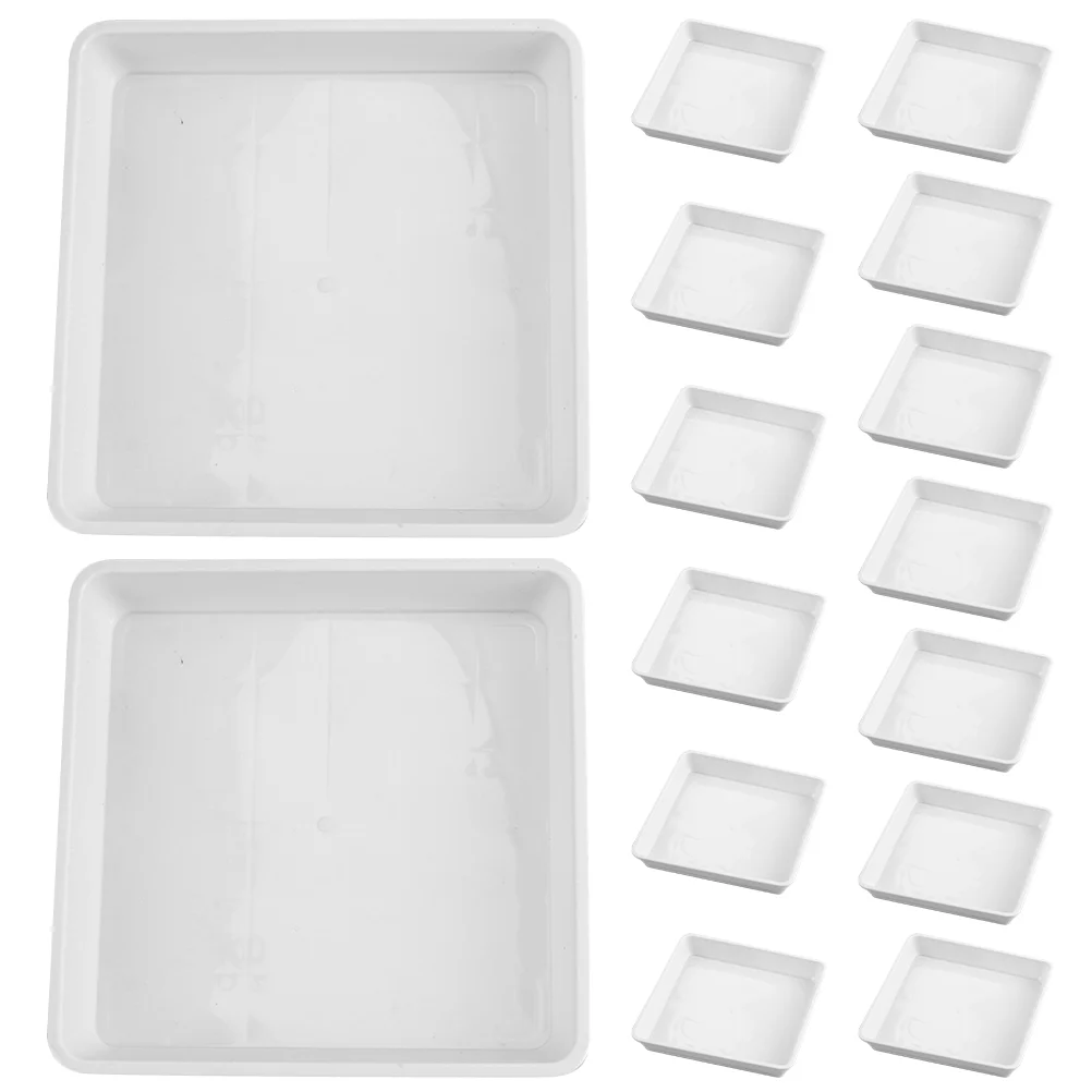 

Plant Trays Plant Saucer Plastic Plant Tray Planter Drip Trays Square Plant Pot Saucer Square flower holder chassis tray