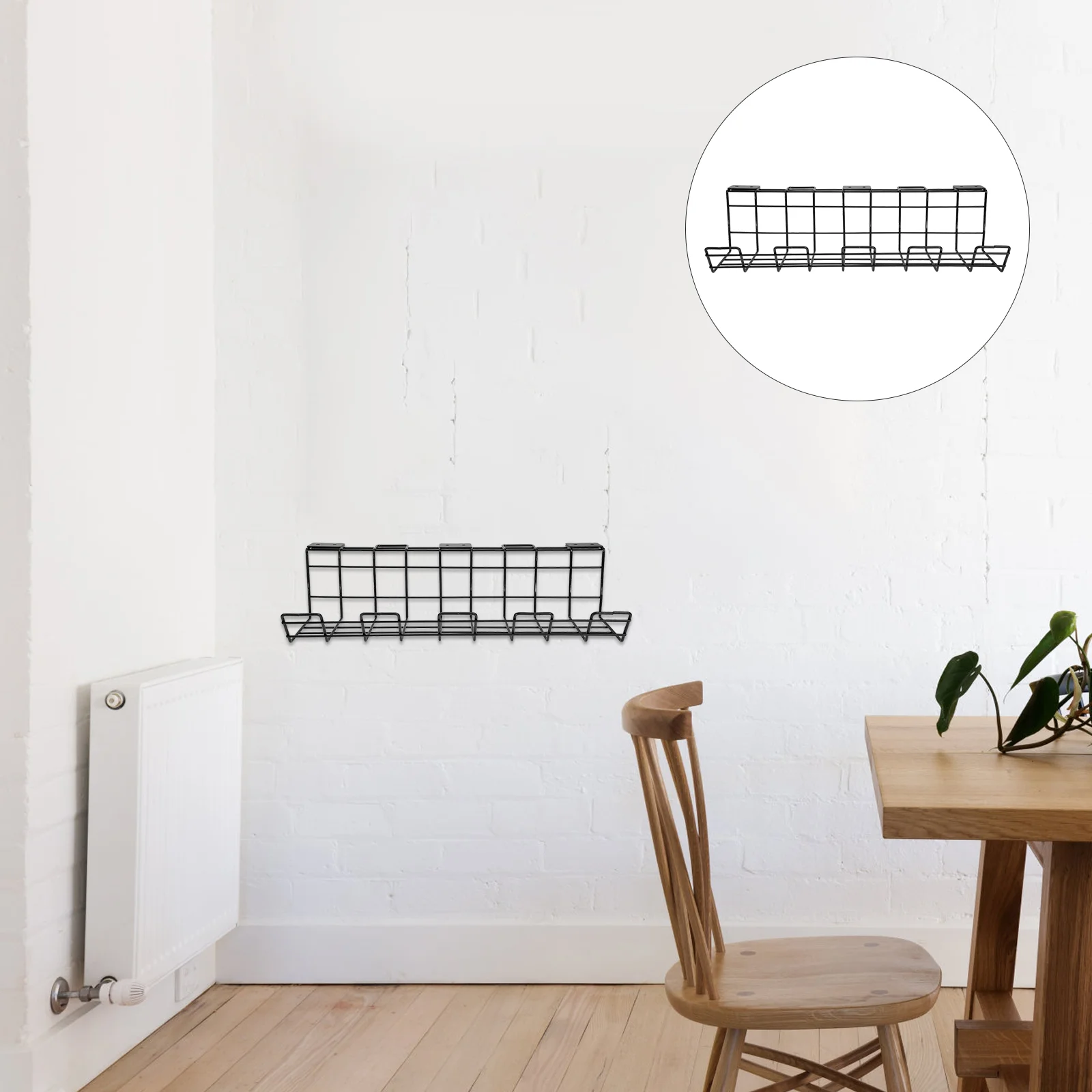 

Under Desk Wire Organizer Cable Board Container Metal Socket Wire Storage Rack