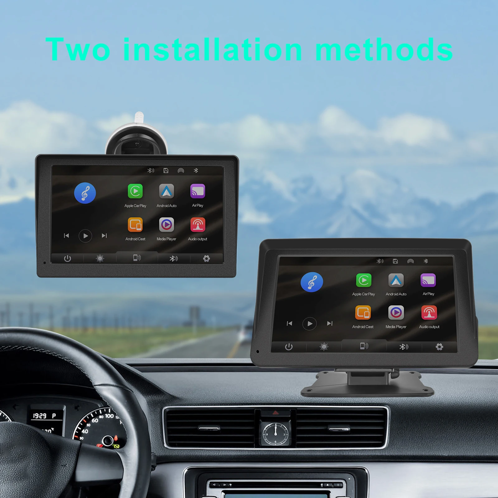 

7 Inch Car Radio Multimedia Video Player CarPlay Android Auto Multimedia Player Bluetooth MirrorLink FM Receiver Car Monitor