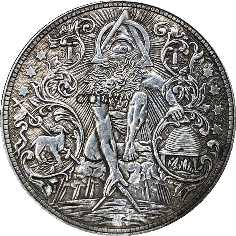 

Антикварная Серебряная монета, американская монета Моргана, танга, коллекция монет ручной работы, имитация памятной монеты