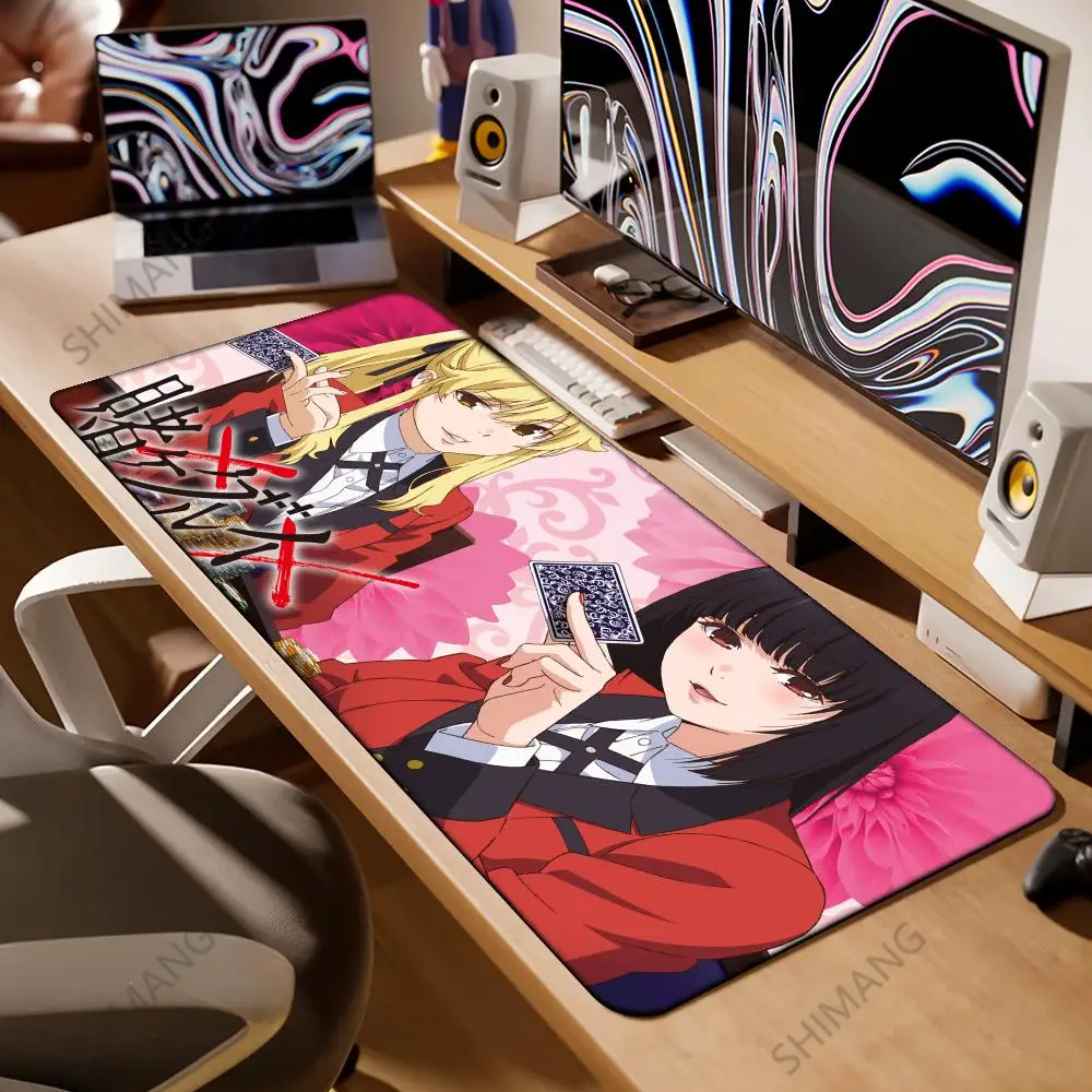 Фото Kakegurui Jabami Yumeko аниме противоскользящая скоростная версия игровая компьютерная клавиатура офисный настольный коврик игровой коврик для мыши №2