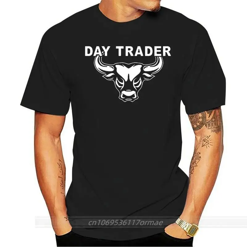 

Day Trading T-shirt Bitcoin Magical Bull Stock Market T Shirt Men Funny Graphics Tee Shirt Wall Street Fashion Day Trader Tshirt
