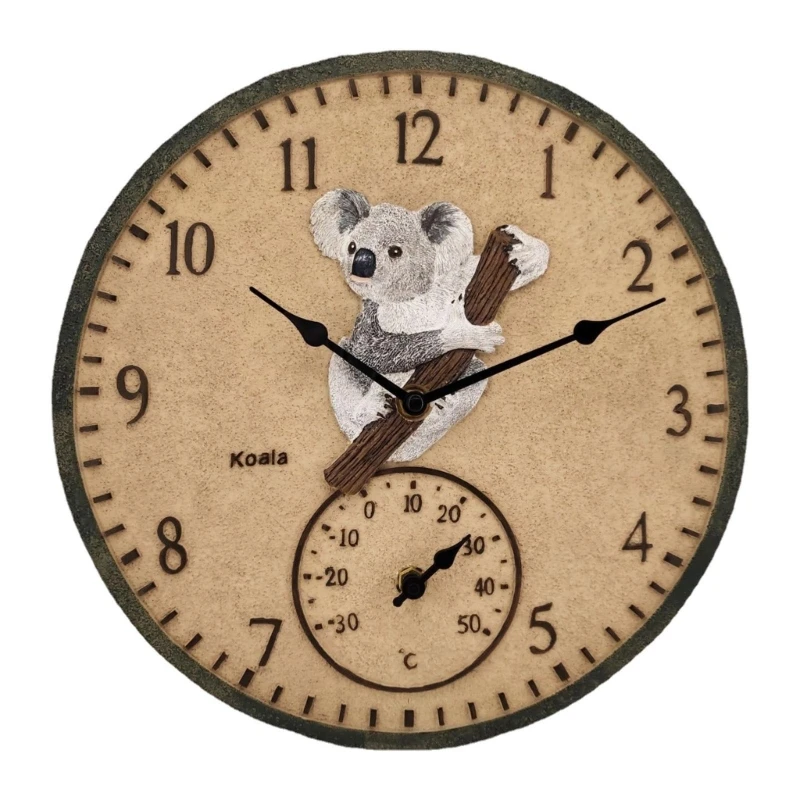 

Thermometer Wall Clock Living-Room Art Decoration Waterproof Dustproof for Home