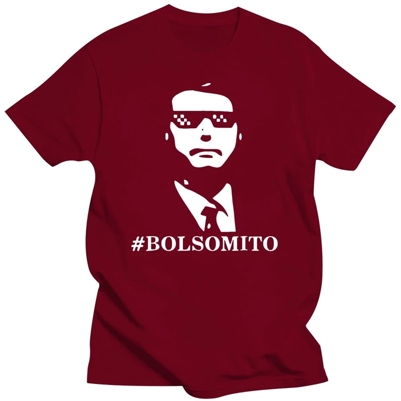 Забавная черная футболка Bolsomito Bolsonaro President 2019 большого размера