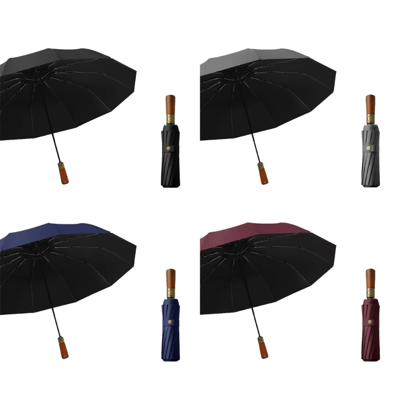 

Дорожный зонт, компактный складной зонт, полностью автоматический зонт, зонт с 12 ребрами, водостойкий складной зонт 29EF