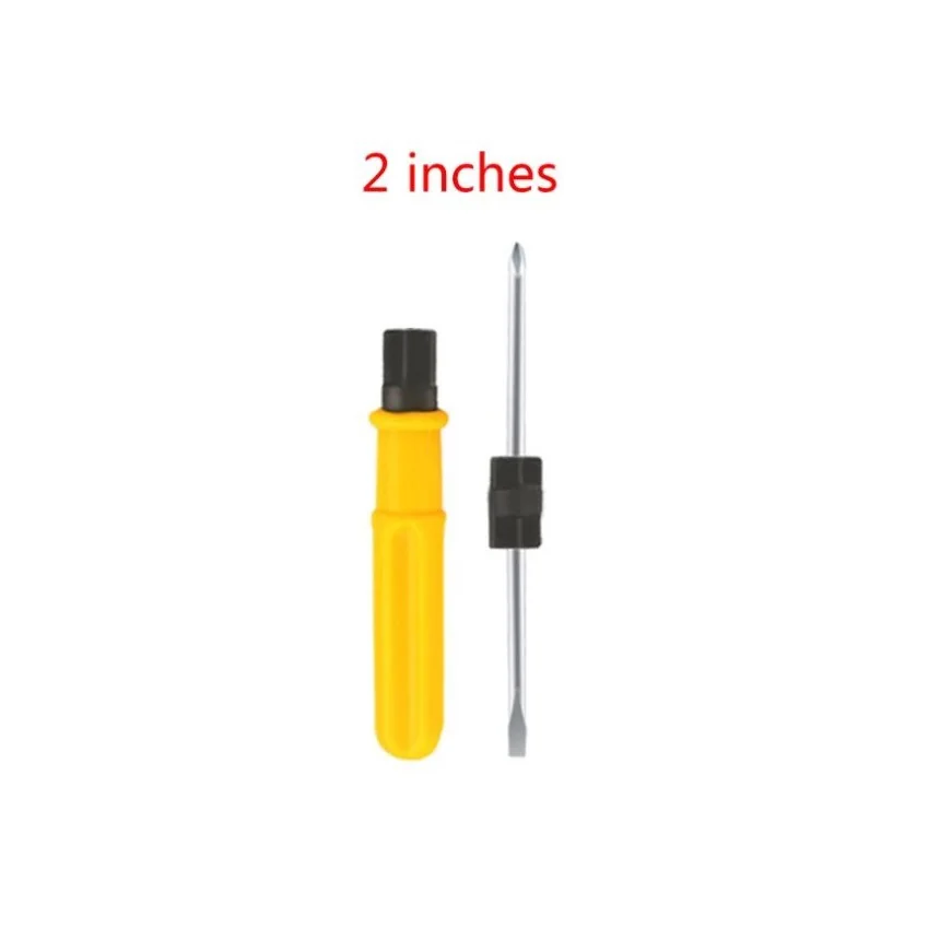 

2/3/4inch Double Head Screwdriver Yellow Slotted Cross Screwdriver For Remover Repair Furniture Mechanical Mold Hand Tool