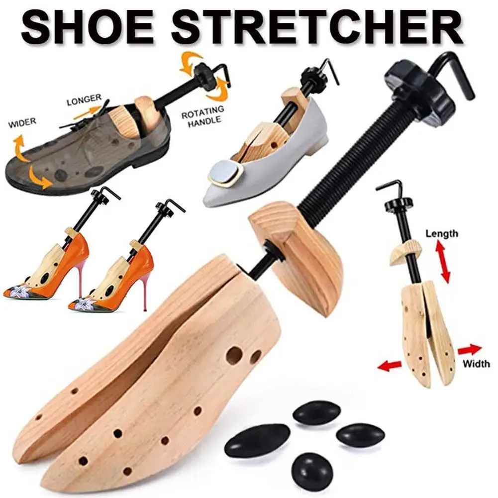 Stretcher Shoes Tree Shaper Rack 1pc Unisex Shoe S/M/L For Women Man Adjustable Wooden Pumps Boots Expander Trees Size