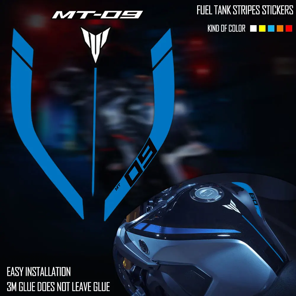 Мотоциклетные наклейки 3M аксессуары на топливный бак защита логотипа для Yamaha Mt09