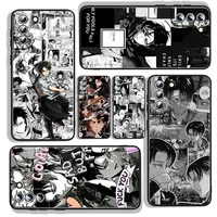 attack on titan anime for samsung galaxy s22 s21 s20 fe ultra s10e s10 s9 s8 s7 s6 edge plus black silicone phone case