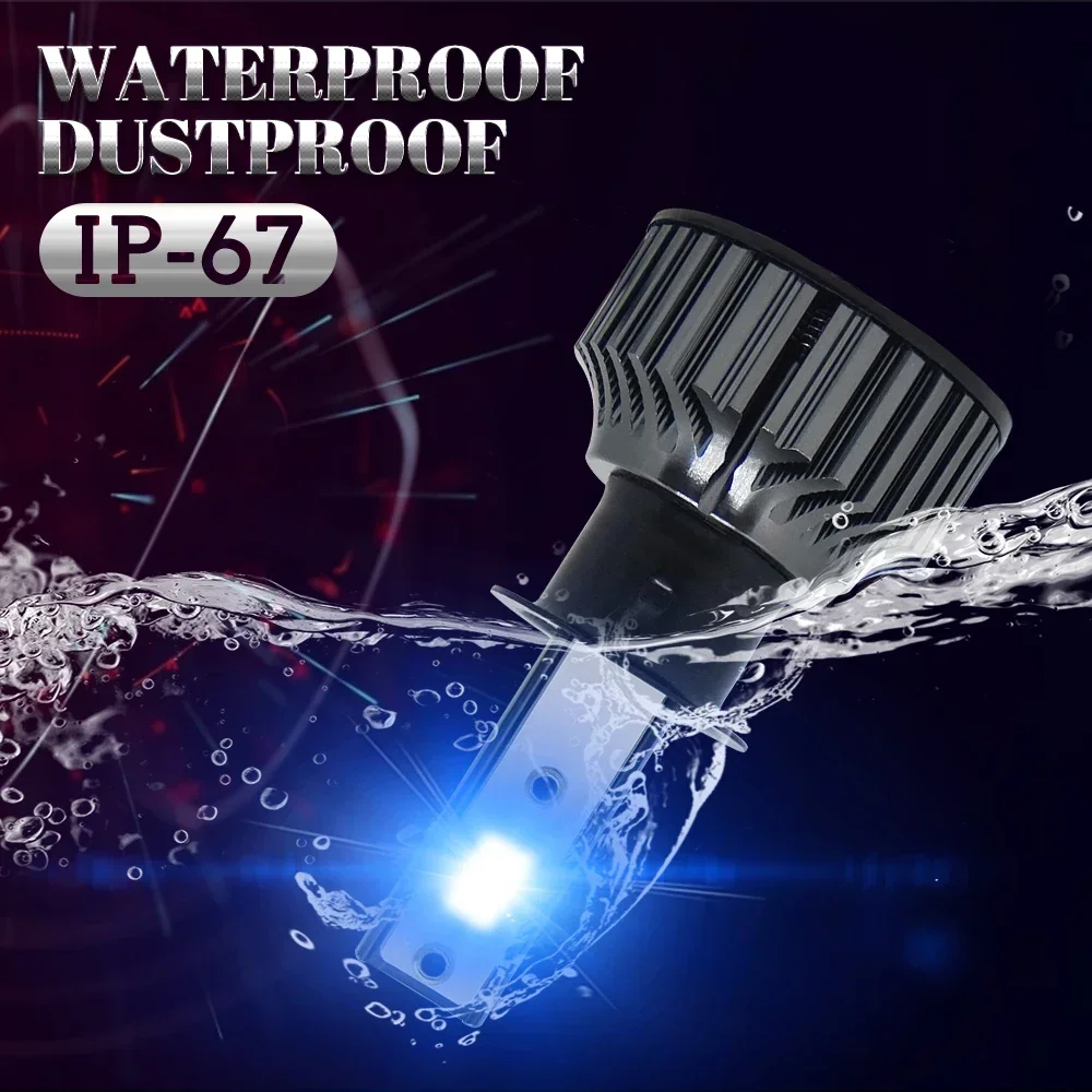 Ice Blue 8000K 3000K 6000K H7 светодиодный 12V H1 H3 H4 H11 880 881 H27 9006 лампы для фар автомобиля