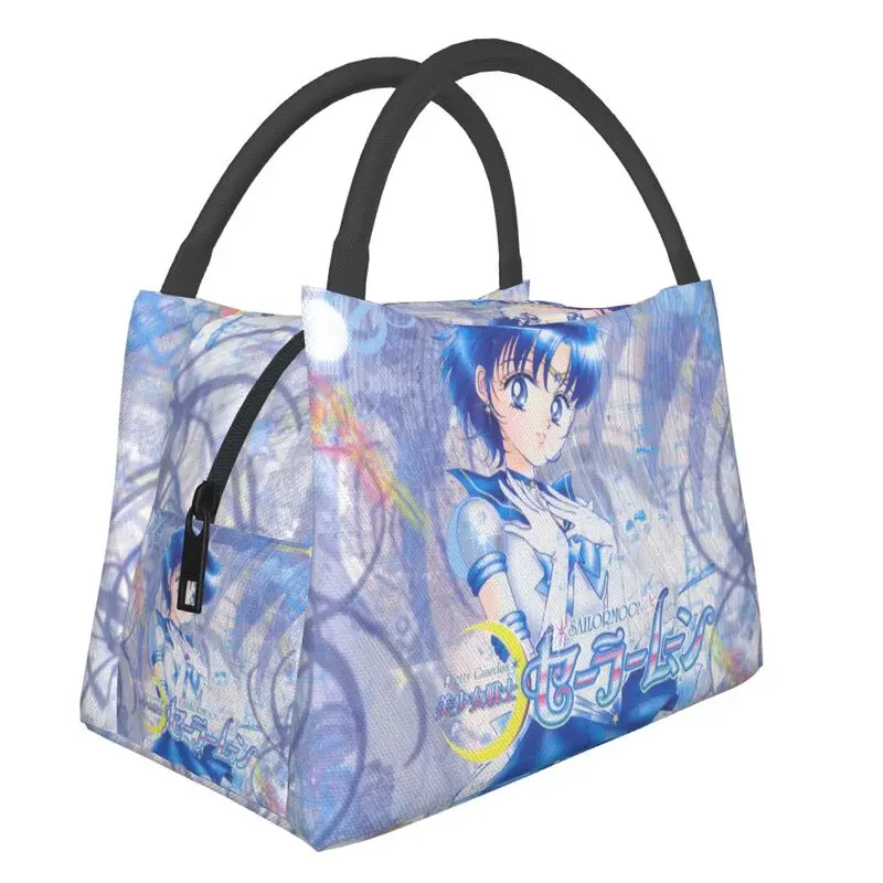 

Japanese Moon Girl Shojo Manga Insulated Lunch Tote Bag Women Sailor Team Resuable Cooler Thermal Food Lunch Box Hospital Office
