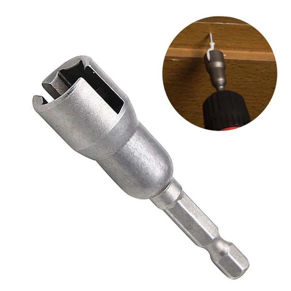 

Slotted High Carbon Steel Screwdriver Sleeve Hex Shank Durable Drill Bit Socket Wrench Wing Nut Driver Professional Electric