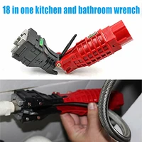 bathroom wrench 18 in 1 faucet and sink installer water pipe spanner multi purpose wrench plumbing toilet bath tool