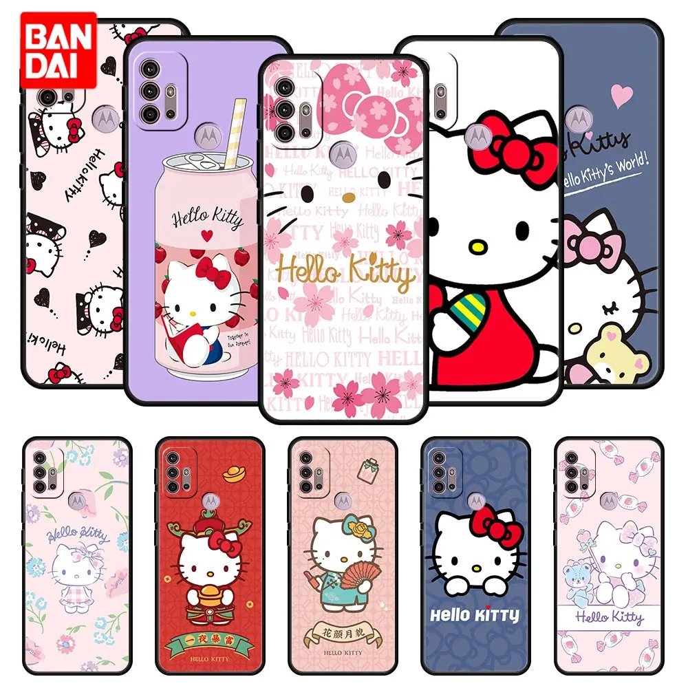 

Cover Case for Motorola Moto G30 G50 G60 G8 G9 G200 G31 G60s Power Plus Play Lite Bag Capa Armor Phone Soft Hello Kitty Super