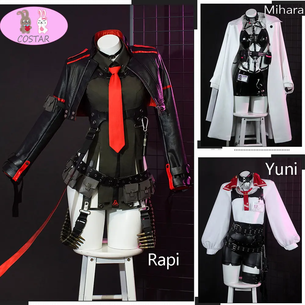 

COSTAR NIKKE Goddess Of Victory Rapi / Mihara / Yuni Cosplay Costume Women Rapi Combat Costume Halloween Carnival Suit