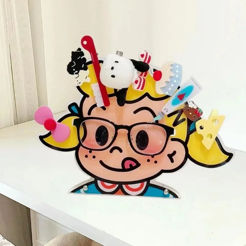 Креативный акриловый стеллаж для хранения шпилек и очков