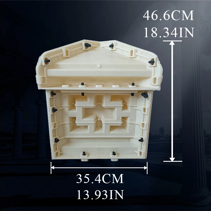 Полая форма лампы для балкона украшения ограждения римской колонны перила