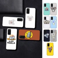 lvtlv cartoon koala phone case for samsung s10 21 20 9 8 plus lite s20 ultra 7edge