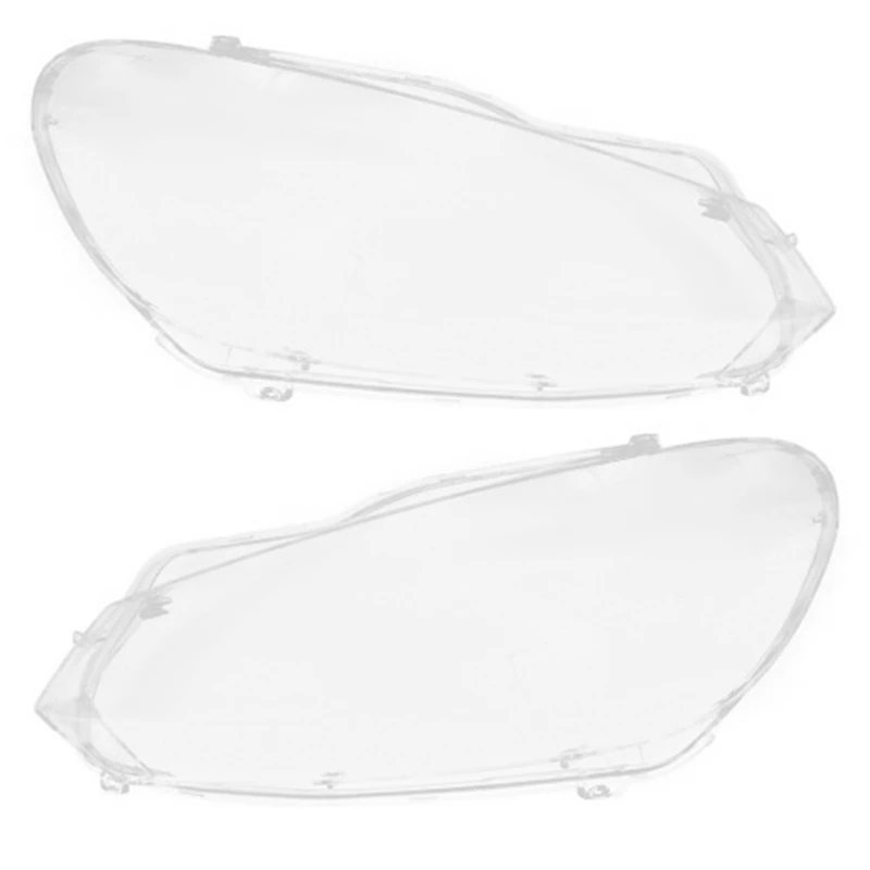 

2 Pcs Car Headlight Headlamp Lens Lamp Cover Lampshade for Golf 6 MK6 R 2009-2012 Left & Right