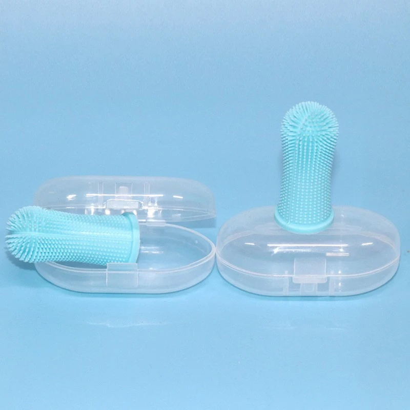 

Super Soft Dog Toothbrush Pet Silicone Finger Toothbrush Teeth Cleaning Bad Breath Care Cleaning Supplies Dog Accessories