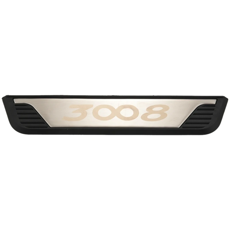 

Накладка на порог автомобильной двери для Peugeot 3008 3008GT, защитные накладки из нержавеющей стали, аксессуары для интерьера 2017-2019