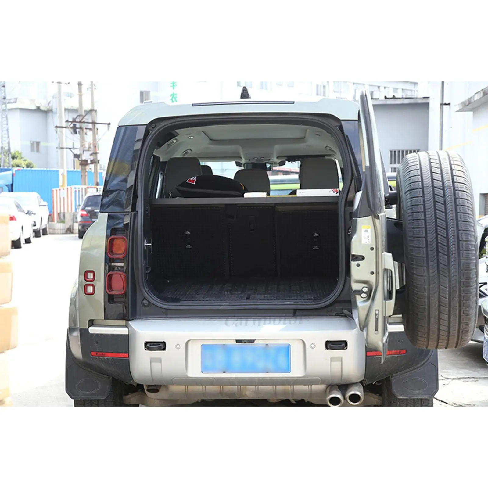 Для Land Rover Defender 110 2020-2024 черная алюминиевая многослойная стойка для багажника