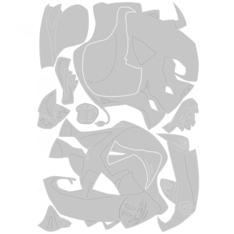 Новинка популярный металлический трафарет в виде слона трафареты и бумага для