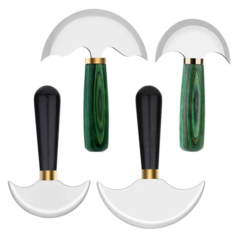 Полукруглый нож для резки кожи TLKKUE с деревянной ручкой | AliExpress