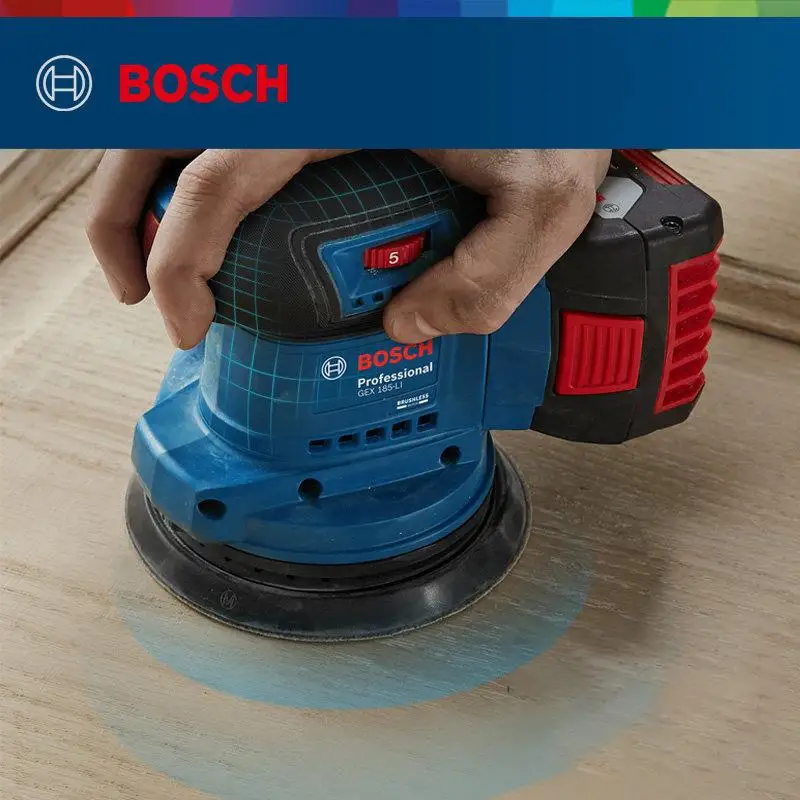

Шлифовальная машина Bosch аккумуляторная, 125 мм, 18 в