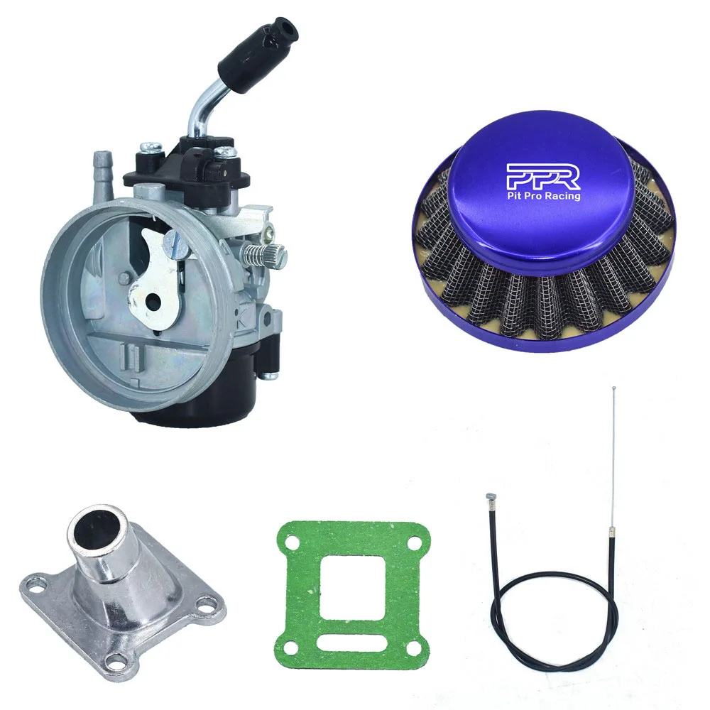 ATV 49cc Performance 19 мм карбюраторный карбюратор воздушный фильтр в сборе для 2-тактного 47cc 49cc мини-карманного велосипеда