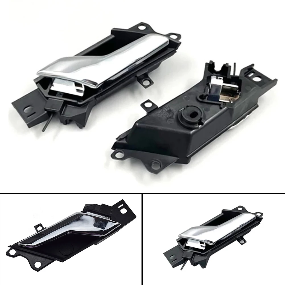 

Inner Handle Door Pull Handle Garden Indoor Parts Plastic Replacements Silver 2 Pcs 96861998 96861999 Accessories